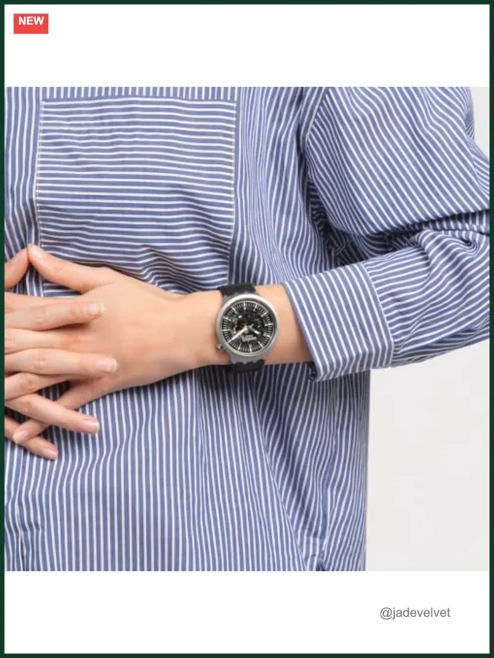 Big Bold Irony Lacquered Unisex Watch Quartz Water Resistant Oversized